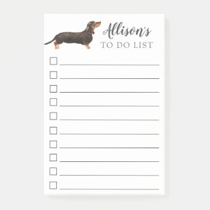 Notas Post-it® Perro del Dachshund personalizado para hacer la