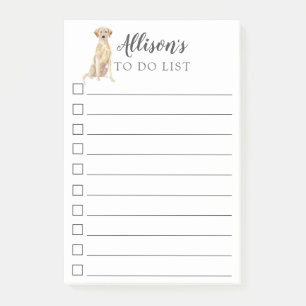 Notas Post-it® Perro del labrador retriever personalizado para