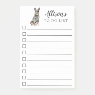 Notas Post-it® Perro Ganadero Australiano Personalizado Para Hace