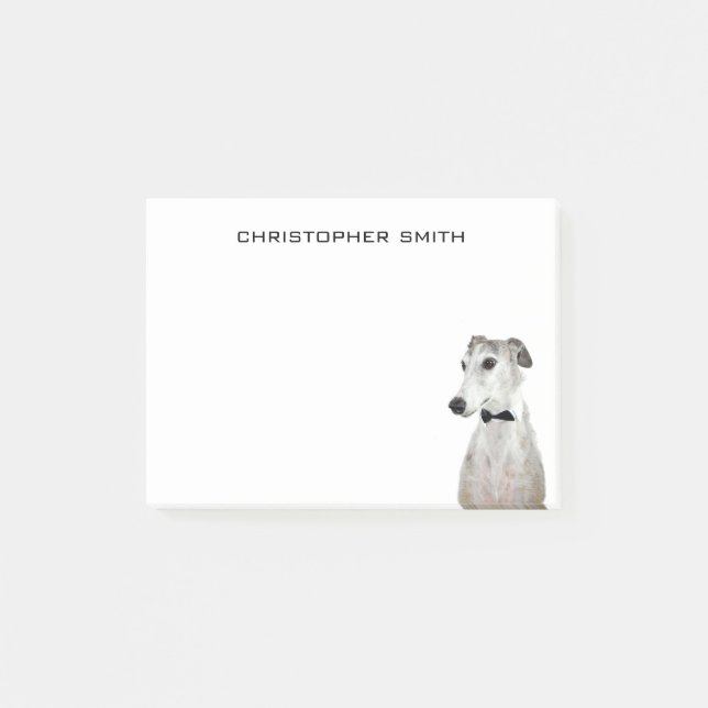 Notas Post-it® Perro Greyhound (Anverso)