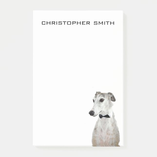 Notas Post-it® Perro Greyhound (Anverso)