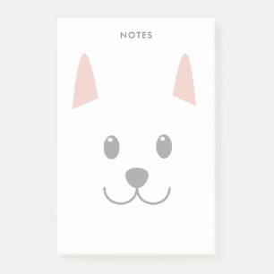 Notas Post-it® Perro ilustrado lindo