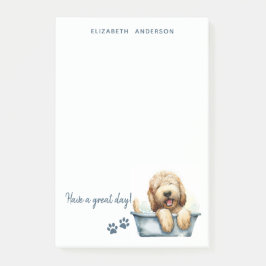 Notas Post-it® Perro Labradoodle Personalizado