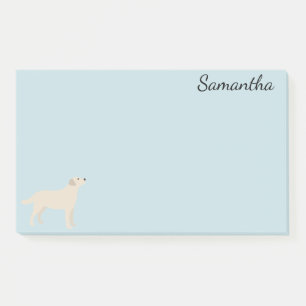 Notas Post-it® Perro Labrador Personalizado Recuperador Amarillo