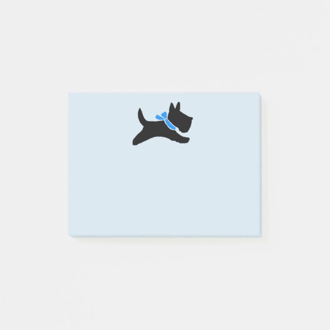 Notas Post-it® Perro lindo del escocés (Anverso)