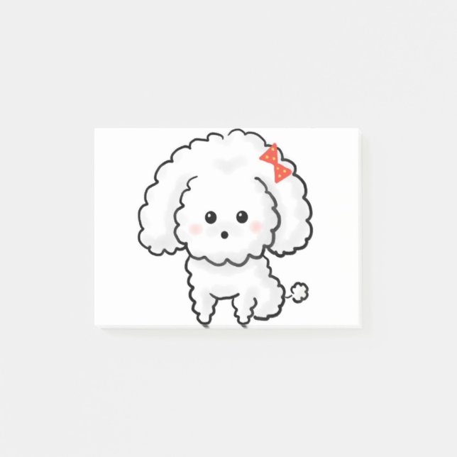 Notas Post-it® Perro maltés (Anverso)