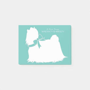 Notas Post-it® Perro maltés con pelo largo