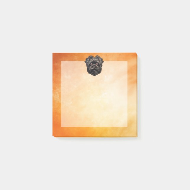 Notas Post-it® Perro mono Affenpinscher Affens Terrier (Anverso)