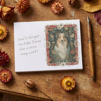 Notas Post-it® Perro pastor de Shetland Sheltie Vintage William M