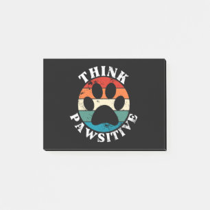 Notas Post-it® Perro Paw Think Pawsitive