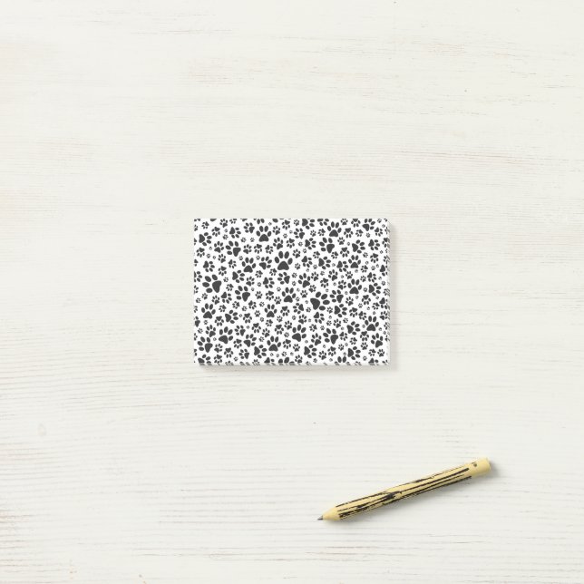 Notas Post-it® Perro Paws Black and White Polka Dot (Escritorio)