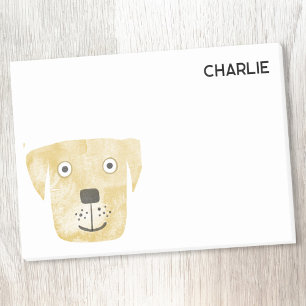 Notas Post-it® Perro recuperador de Labrador dorado personalizado