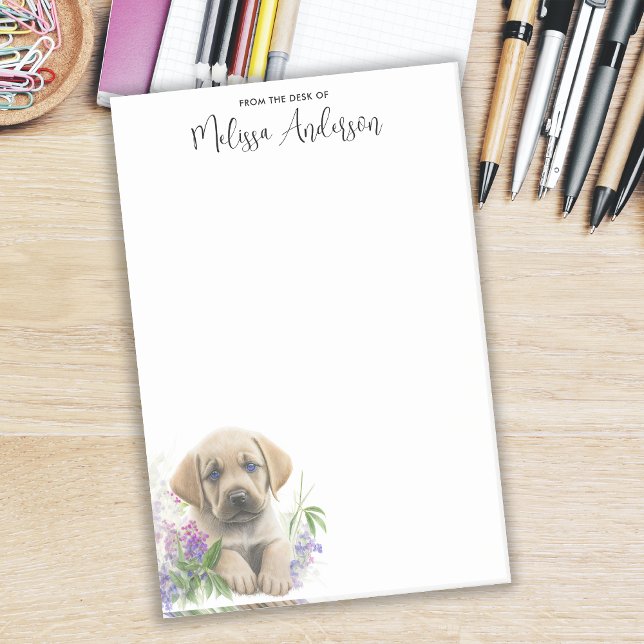 Notas Post-it® Perro recuperador de labrador pimienta personaliza (Subido por el creador)