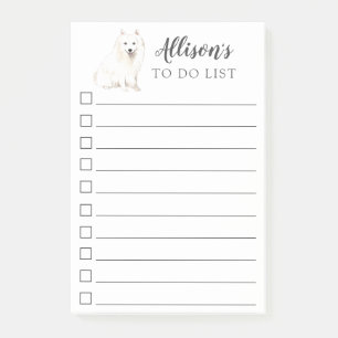 Notas Post-it® Perro Spitz Japonés Personalizado Para Hacer La Li