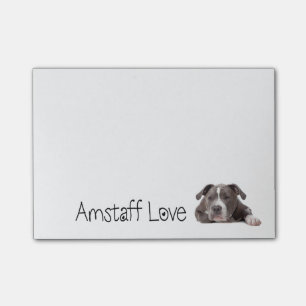 Notas Post-it® Perro Terrier Perro Griego Americano Staffordshire