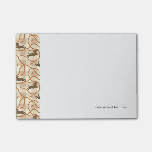 Notas Post-it® perros afortunados con fondo de salchichas