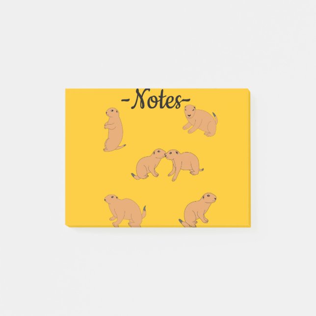 Notas Post-it® Perros de la Pradera (Anverso)