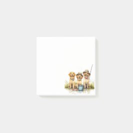 Notas Post-it® Perros Labrador Retriever pescando