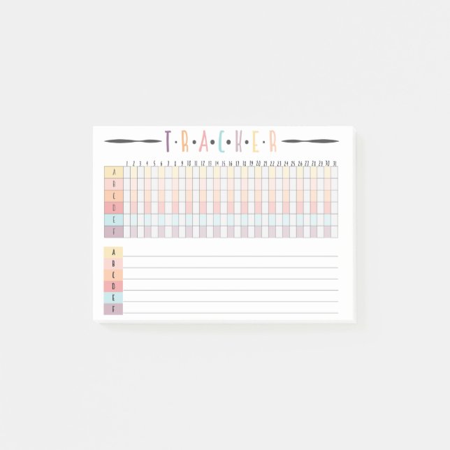 Notas Post-it® Perseguidor del diario de la bala (Anverso)