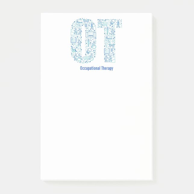 Notas Post-it® Personalice al terapeuta profesional OT (Anverso)