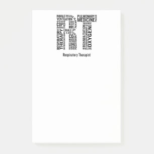 Notas Post-it® Personalice al terapeuta respiratorio conocido RT