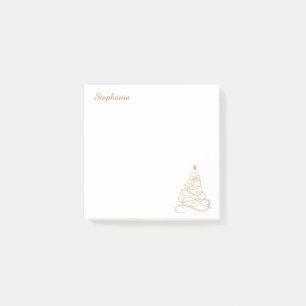 Notas Post-it® Personalice: Árbol de navidad afiligranado
