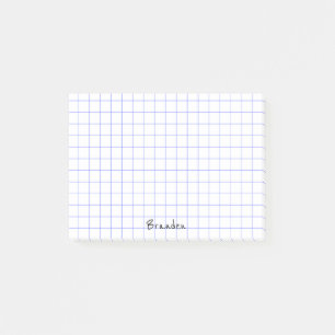Notas Post-it® Personalice: El papel minimalista de la rejilla