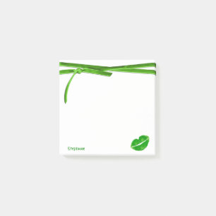 Notas Post-it® Personalice: Ponga verde la mancha blanca /negra