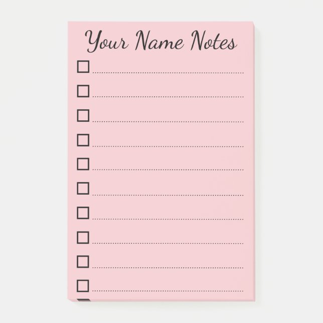 Notas Post-it® personalisiert Name (Anverso)