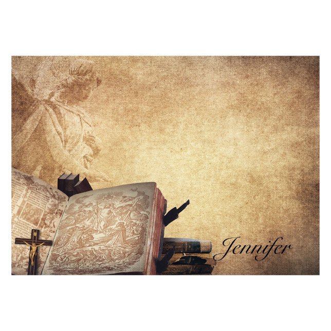 Notas Post-it® Personaliza el nombre Ángel, Libro y Cruz (Subido por el creador)