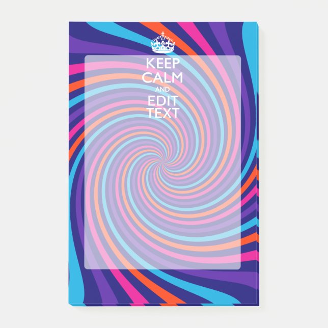 Notas Post-it® Personaliza tu texto de mantener la calma en multi (Anverso)