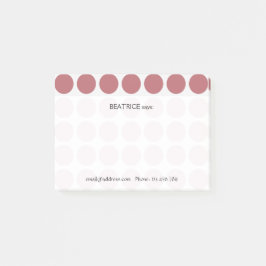 Notas Post-it® Personalizable cualquier patrón de puntos de polka