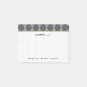 Notas Post-it® Personalizable cualquier patrón de puntos de polka