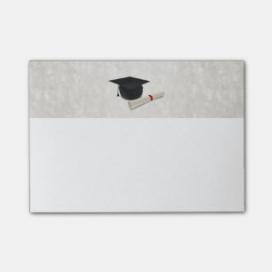 Notas Post-it® Personalizable del diploma del casquillo de la