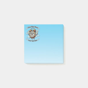 Notas Post-it® Personalizable "El tiempo vuela cuando" Reloj vola