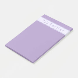 Notas Post-it® Personalizable Elegante Lavanda Ligera Púrpura