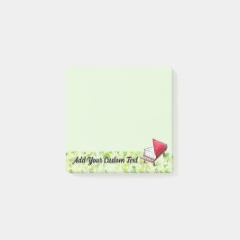 Notas Post-it® Personalizable Green Splatter & Pencil Sketches Li