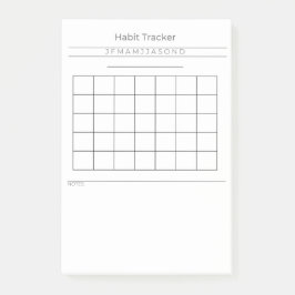 Notas Post-it® Personalizable Habit Tracker Post It Notes
