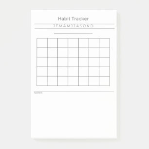 Notas Post-it® Personalizable Habit Tracker Post It Notes