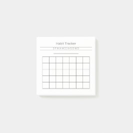 Notas Post-it® Personalizable Habit Tracker Post It Notes 3" x 3"