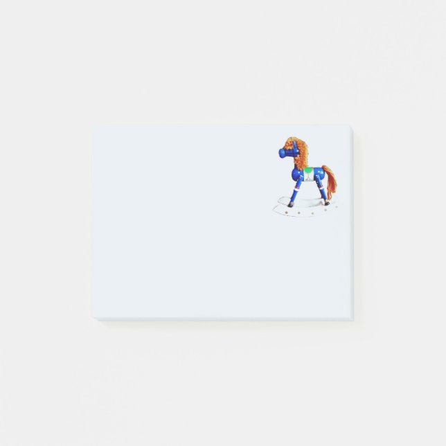 Notas Post-it® Personalizable Hobby Rocking Horse (Anverso)