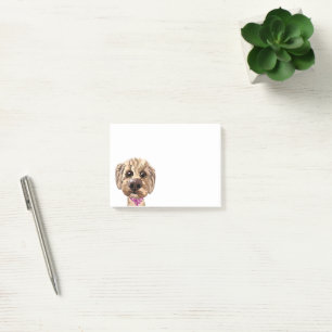 Notas Post-it® Personalizable "Juno" Doodle Dog Post-It Notes