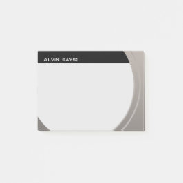 Notas Post-it® Personalizable metálico brillante cualquier texto 