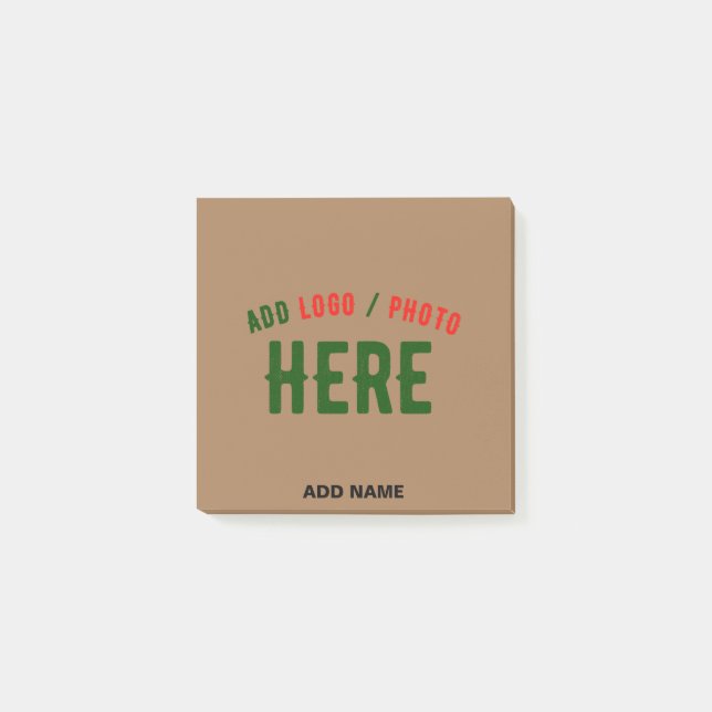NOTAS POST-IT® PERSONALIZABLE MODERNO ELEGANTE BROWN VERIFICADO M (Anverso)