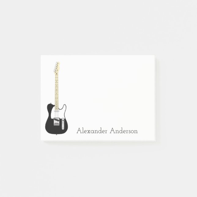 Notas Post-it® Personalización de guitarra eléctrica de seis cade (Anverso)