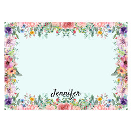 Notas Post-it® Personalización de la floración de borde de flor d