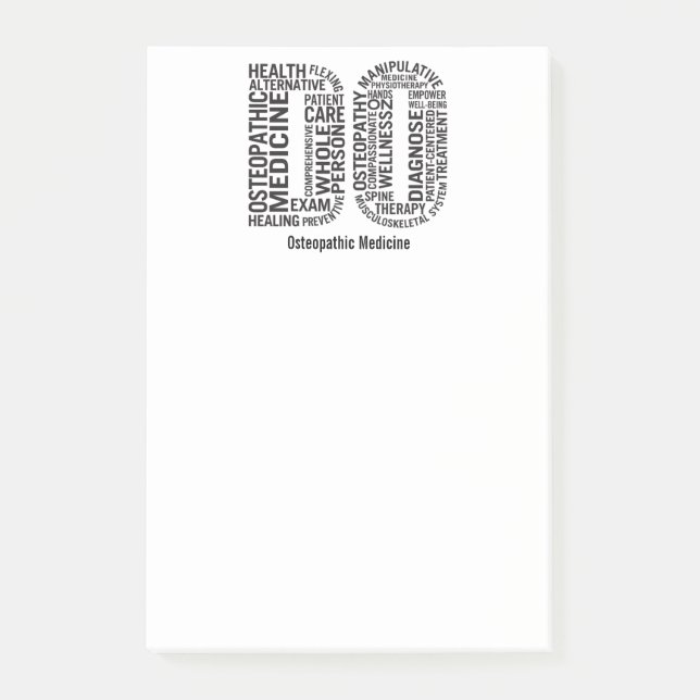 Notas Post-it® Personalización de la osteopatía (Anverso)