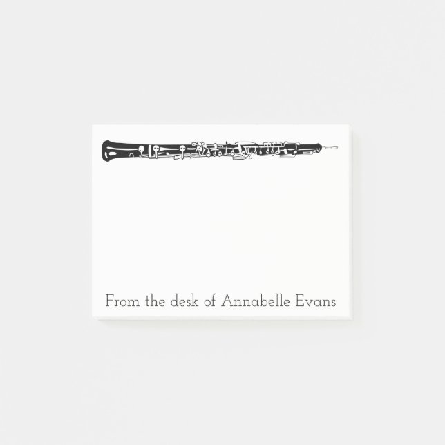 Notas Post-it® Personalización de Oboe (Anverso)