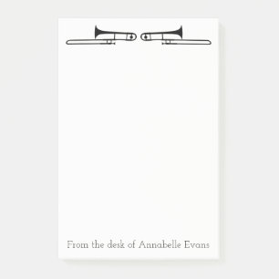 Notas Post-it® Personalización de trombones