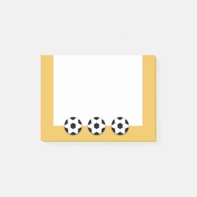 Notas Post-it® PERSONALIZACIÓN DEL Fútbol de fútbol (Anverso)